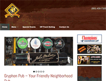 Tablet Screenshot of gryphonpub.com